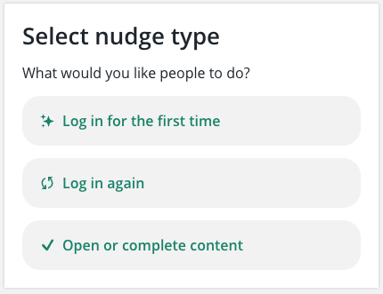 Nudge types